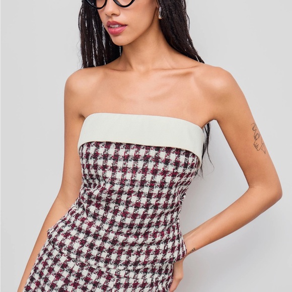 Cider Tweed Tube Top - Picture 3 of 3